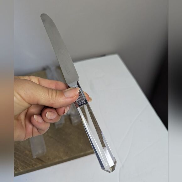 Vintage Zellers Cutlery Set – 20 Piece Acrylic Handle Flatware, New in Box (Kniv - Picture 7 of 8